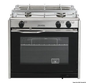 TECHIMPEX XL2 cooker 2 burners+oven