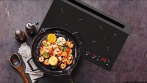 Alternative view of Gas hob w/glass top 2 burners 15W