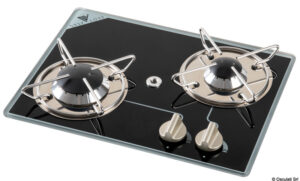 Gas hob N.2 pyroceram burners 360 x 280 mm
