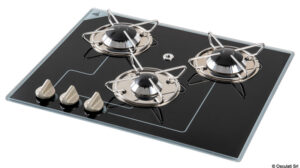 Gas hob N.3 pyroceram burners 504 x 410 mm