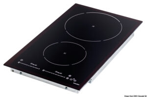 Ceramic induction hob unit 2 burners
