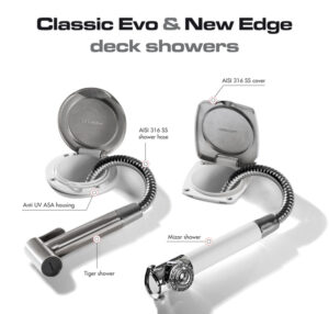 Alternative view of Classic Evo deck shower SS Tiger PVC hose 4m