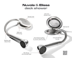 Elissa deck shower w/Keji shower nylon hose 4m - Image 5