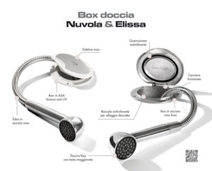 Alternative view of Elissa deck shower w/Keji shower PVC hose 2.5m