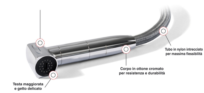 Saturn cold water shower horizontal chromed black 3 Saturn cold water shower horizontal chromed black - Image 3